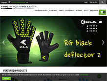 Tablet Screenshot of keeper-gloves.com